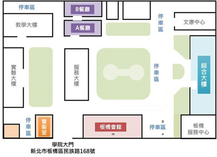 台北中華電信學院-板橋所位置圖